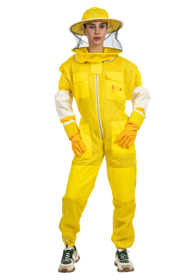 Yellow Ventilated Beekeeping Suit