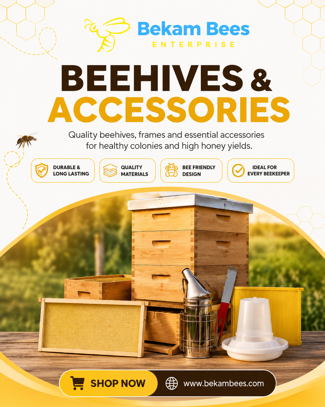 Beehives and beekeeping accessories for sale in Nairobi Kenya