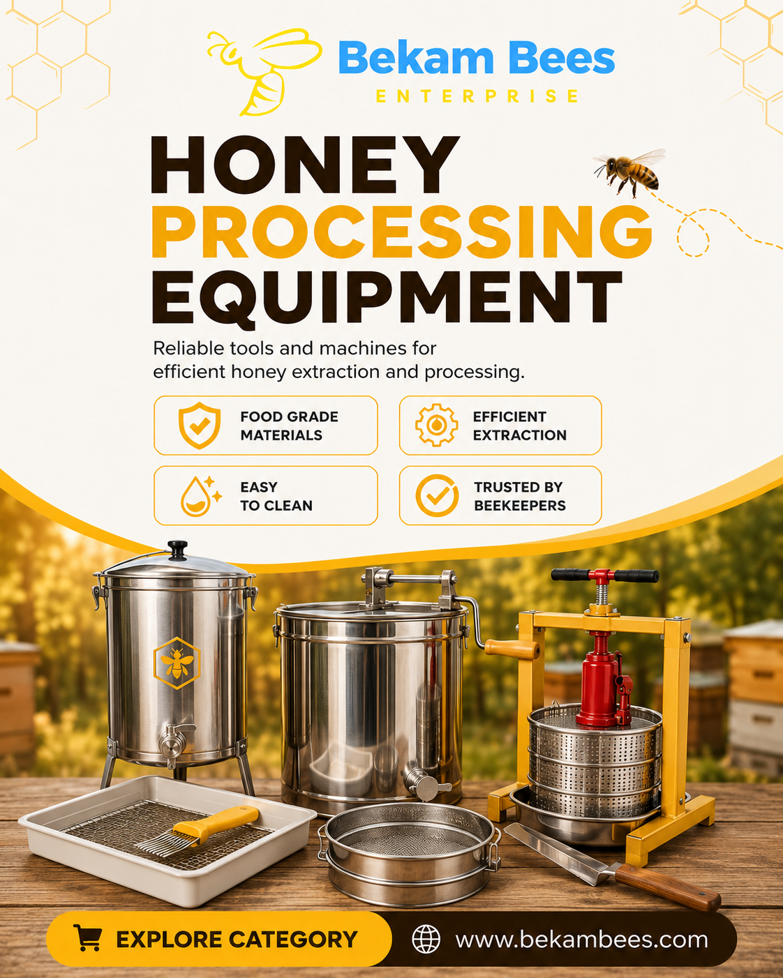 Honey processing equipment in Nairobi Kenya